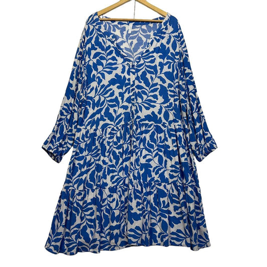 Avella Blue Floral Dress - Size 22