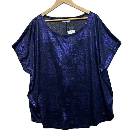 Avella Navy Metallic Top - Size 26