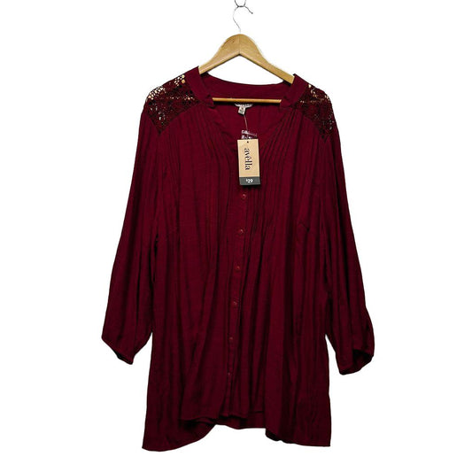 Avella Red Plus Size Top - Size 26