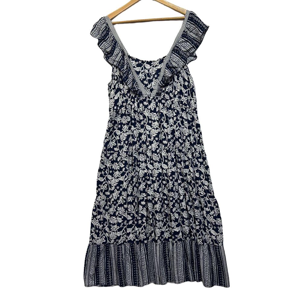 Avella Navy Maxi Dress - Size 20