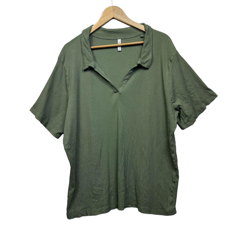 Avella Khaki Cotton Top - Size 26