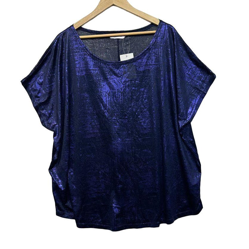 Avella Navy Metallic Top - Size 26