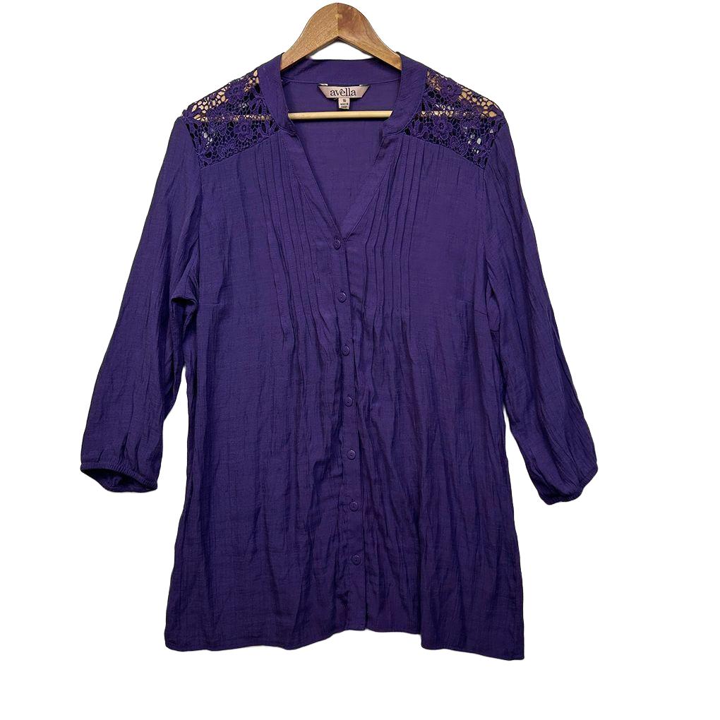 Avella Purple Top - Size 16
