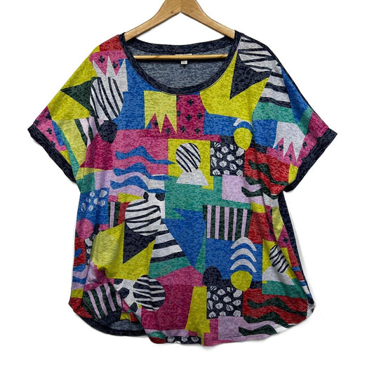 Avenue Multicoloured Top - Size 18/20