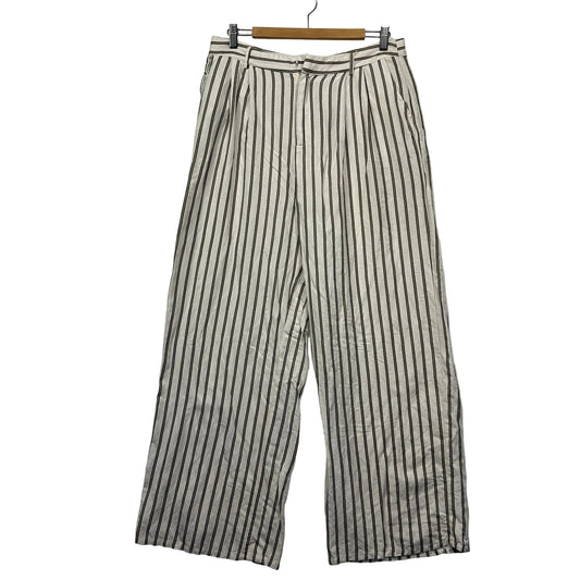 B Linen Striped Pants Size 14