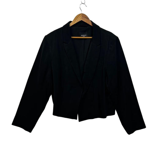 Basque Black Plus Size Blazer - Size 22W