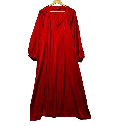 Basque Red Maxi Dress - Size 12