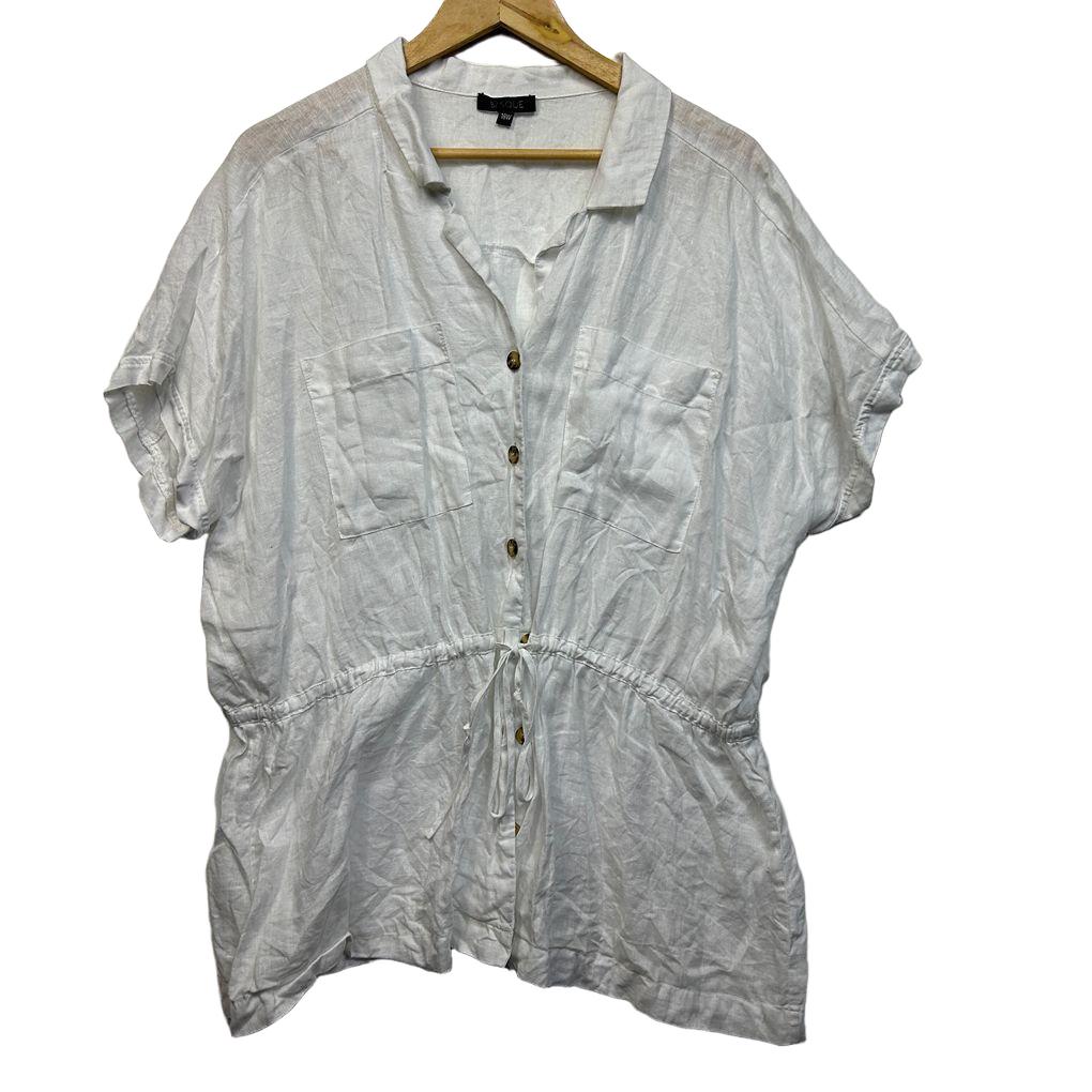 Basque Linen Shirt - Size 18W