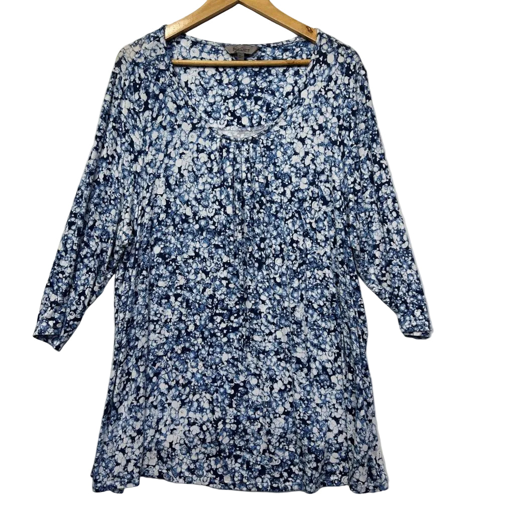 Belle Curve Blue Top - Size 22