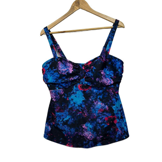 Belle Curve Navy Swim Tankini Top - Size 18