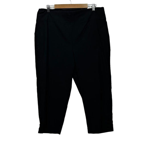 Beme Black Plus Size Pants - Size 18