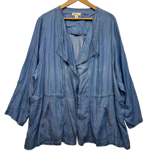 Beme Blue Chambray Jacket - Size 26