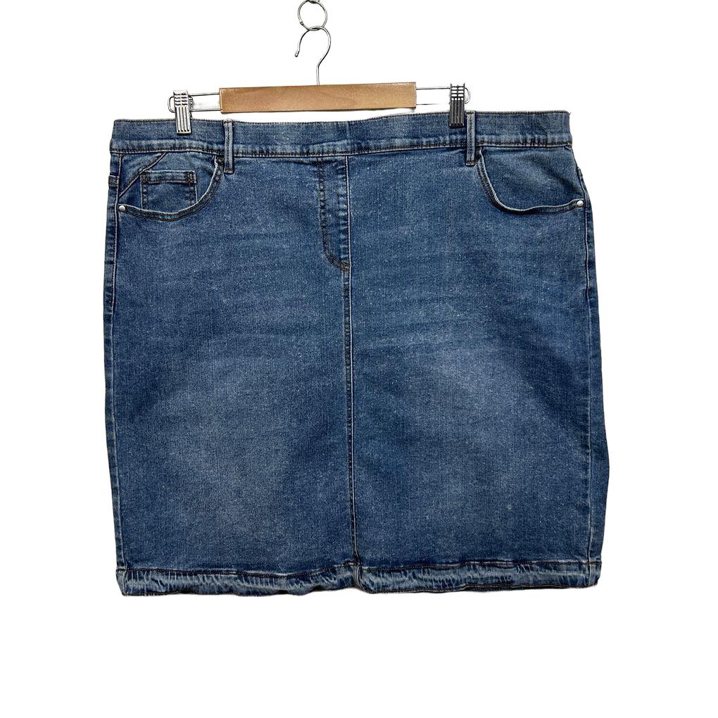 Beme Blue Denim Skirt - Size 20