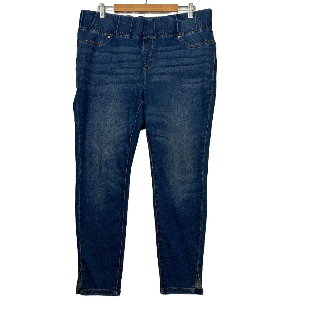 Beme Dark Blue Cotton Denim Jeans - Size 18