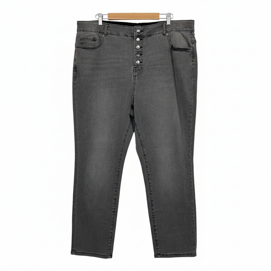 Beme Grey Skinny Regular Denim Jean - Size 24