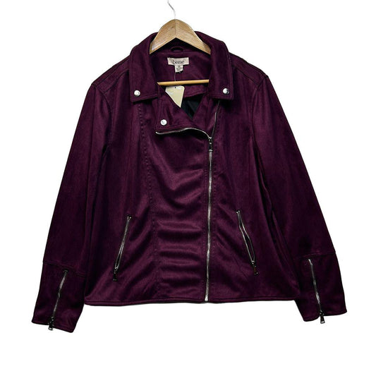 Beme Purple Biker Jacket - Size 18