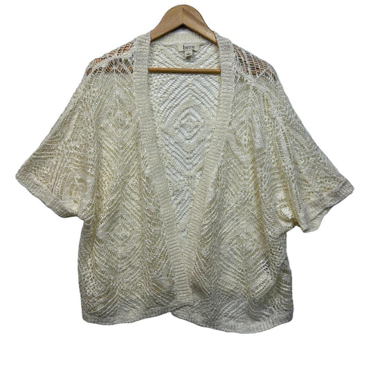 Beme White Crochet Top - Size 20/L