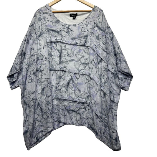 Beme White Floral Print Top- Size 20