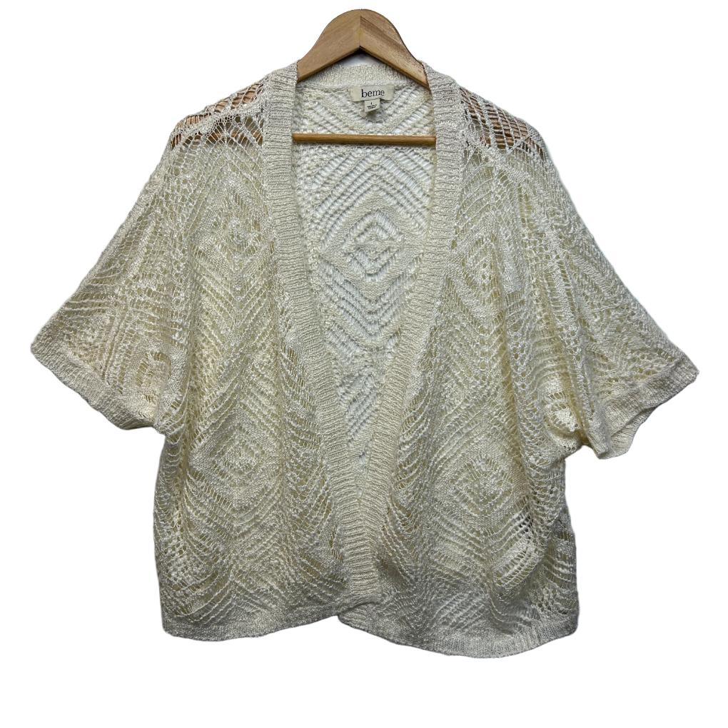 Beme White Crochet Top - Size 20/L