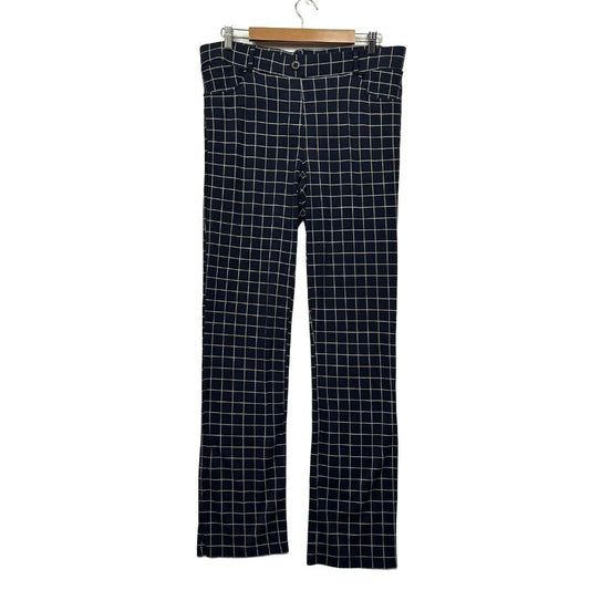 Betabrand Navy Check Pants - Size XL Long