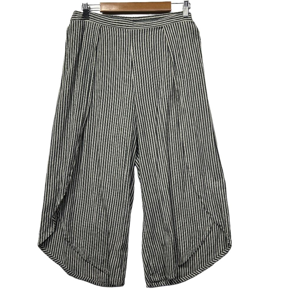 Billabong Grey Striped Cotton Pants - Size 14