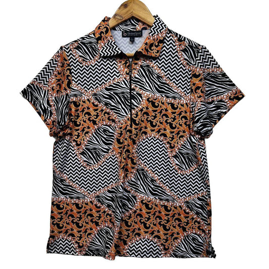 Birdee Sport Multicoloured Golf Polo Top - Size L