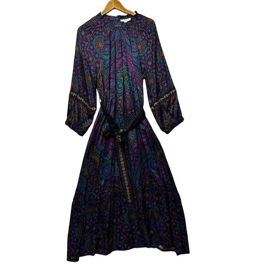 Birdsnest Sea Bird Multicoloured Edith Falls Maxi Dress - Size 14 RRP $199.95