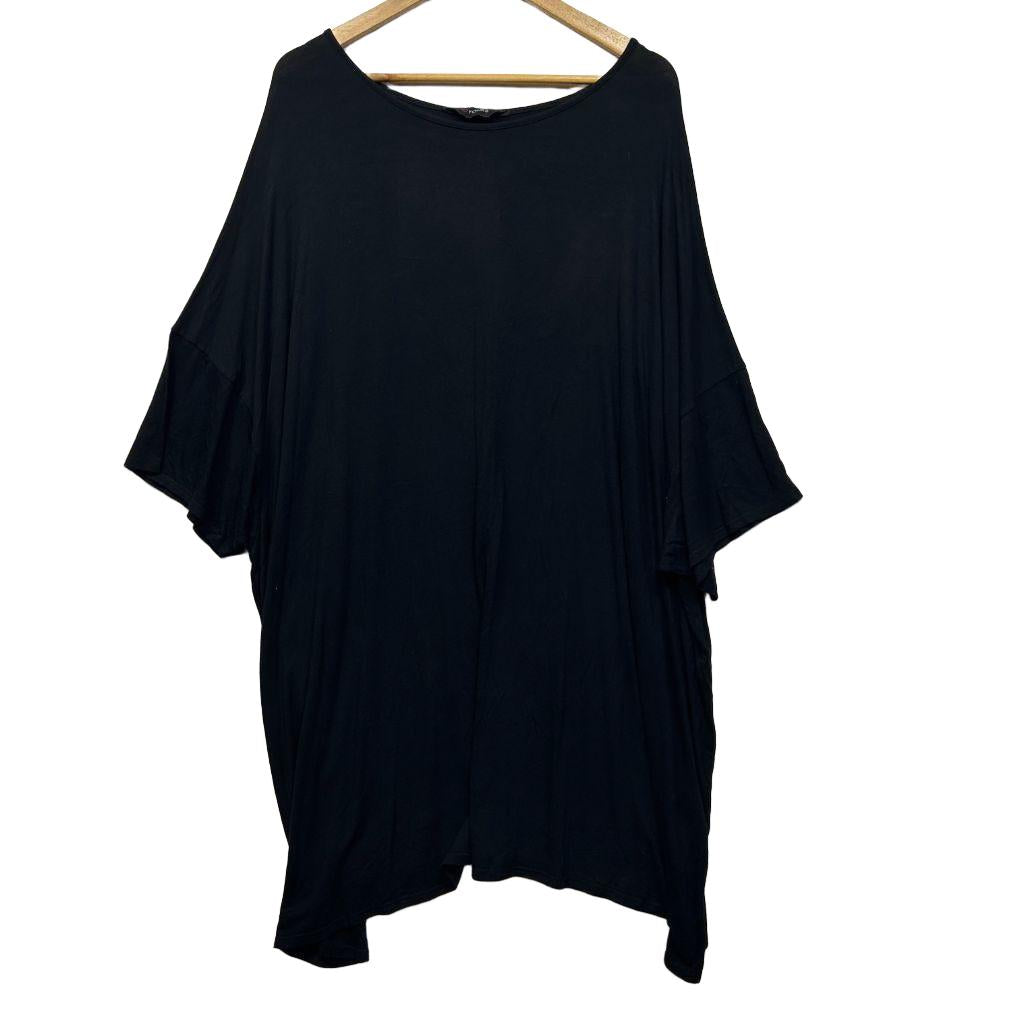 Black Casual Tunic Top - Size 28/30