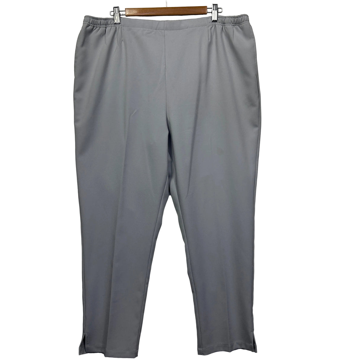 Black Pepper Grey Plus Size Pants - Size 18