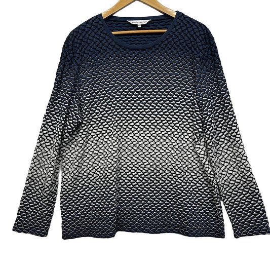 Black Pepper Navy Top - Size 20