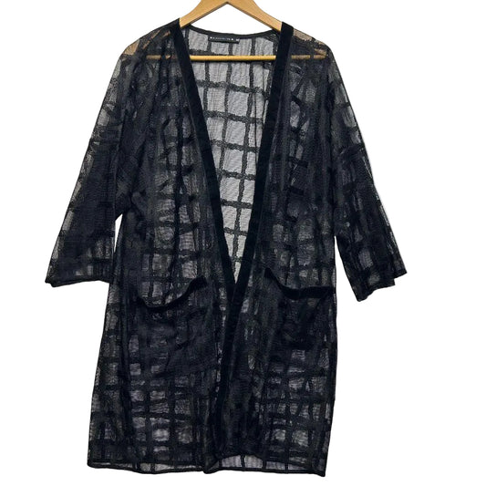 Black n Bling Black Mesh Jacket - Size M/L