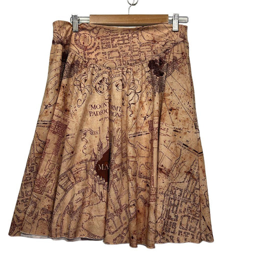 BlackMilk x Harry Potter Marauders Map Skater Skirt - Size L