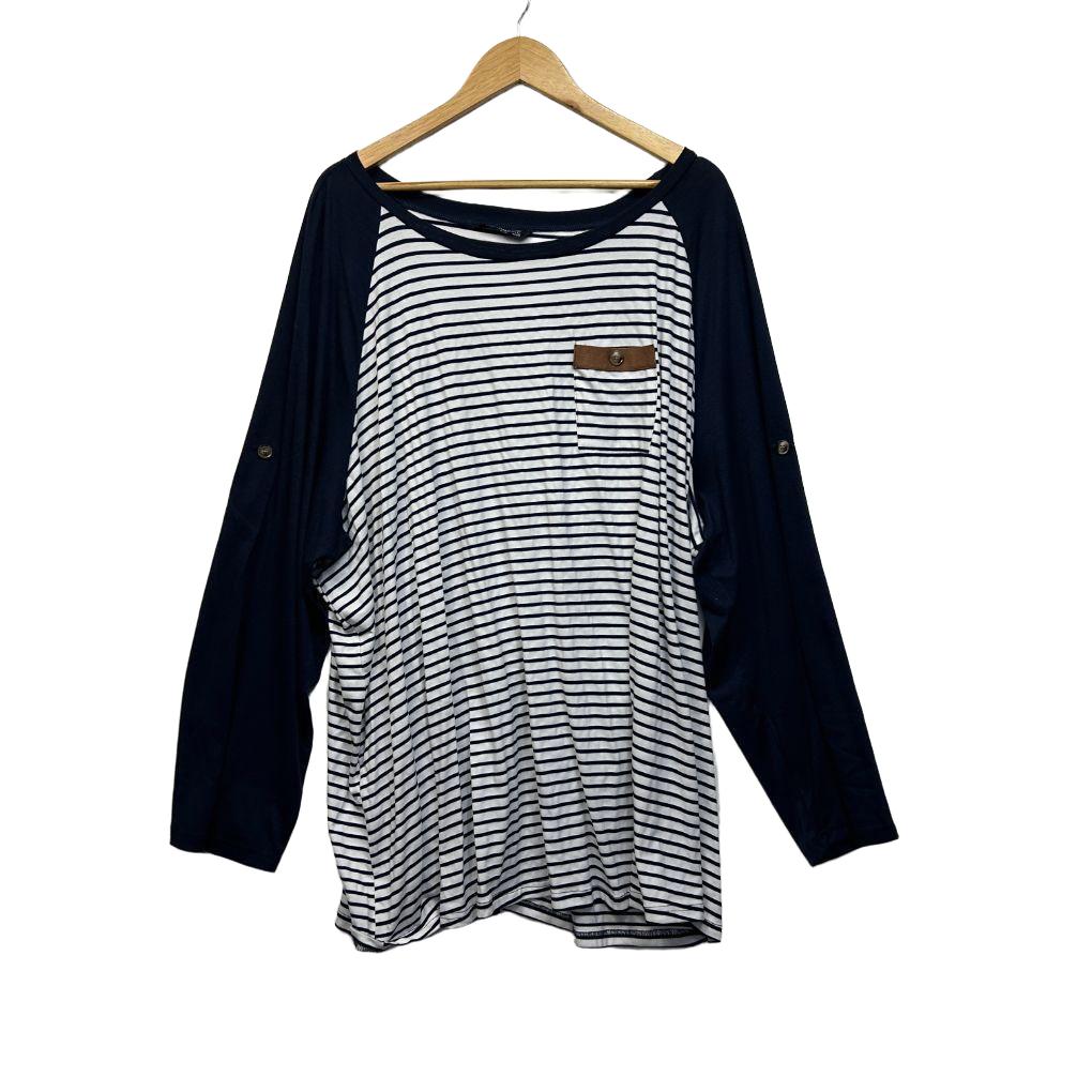 BloomChic Navy Striped Top - Size 30