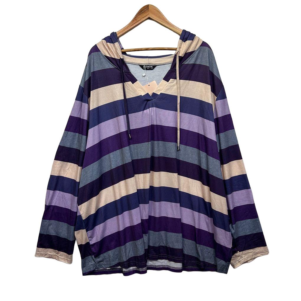 Bloomchic Multicoloured Striped Top - Size 34