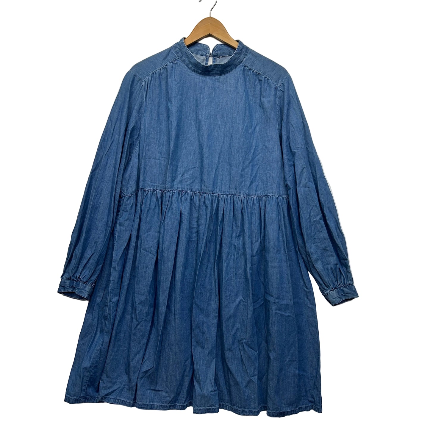 Blue Denim Smock Dress - Size- 22/24