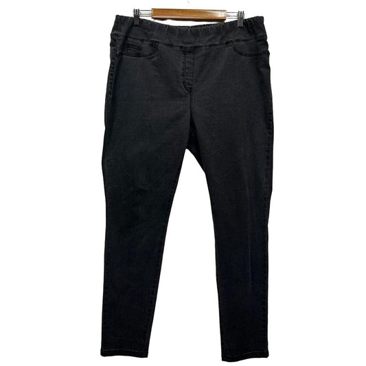 Blue Illusion Black Pull On Jeans - Size 3L