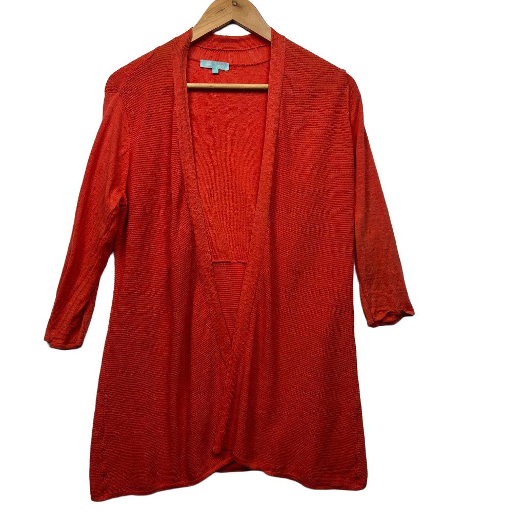Blue Illusion Red Cardigan - Size 14