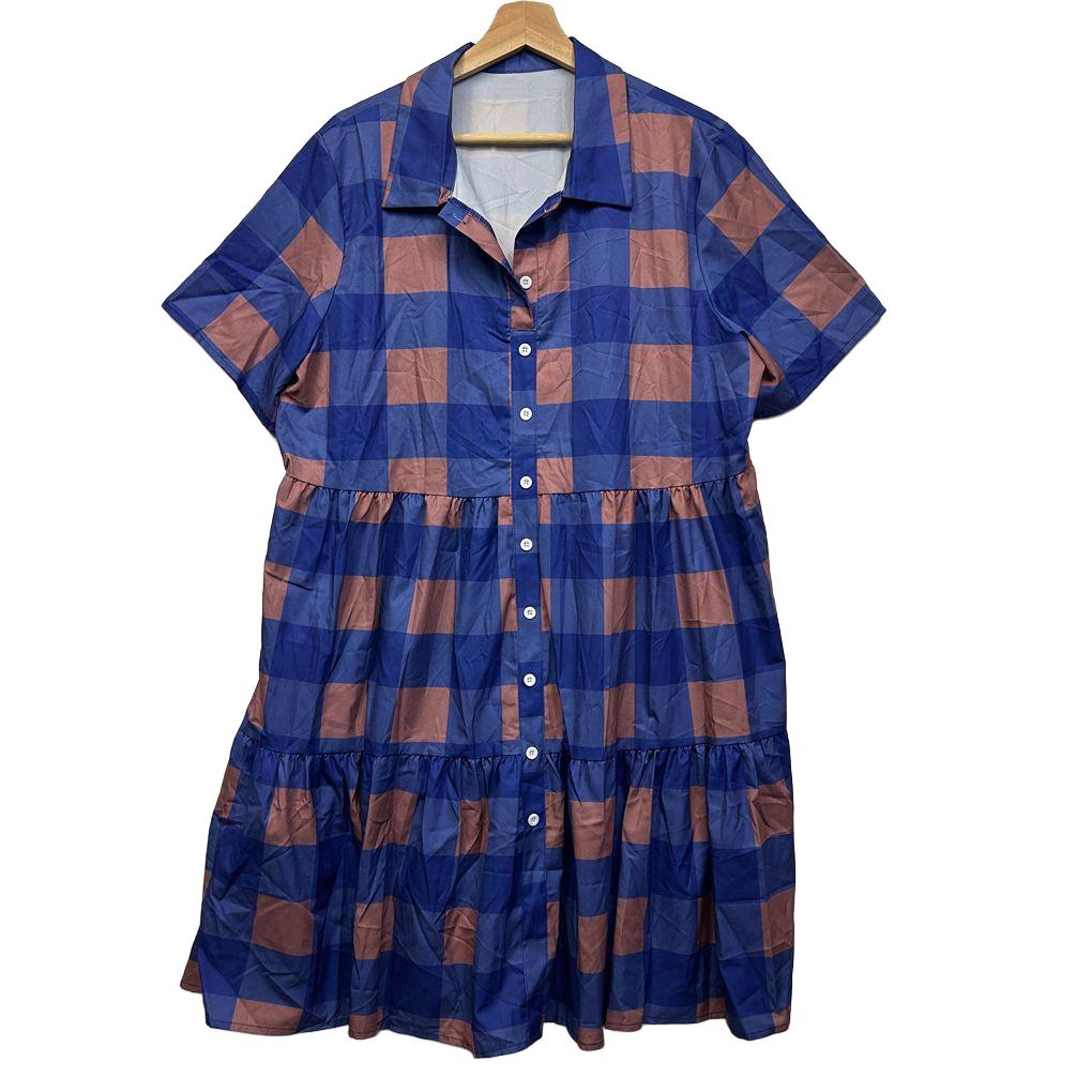 Check Dress - Size XXL