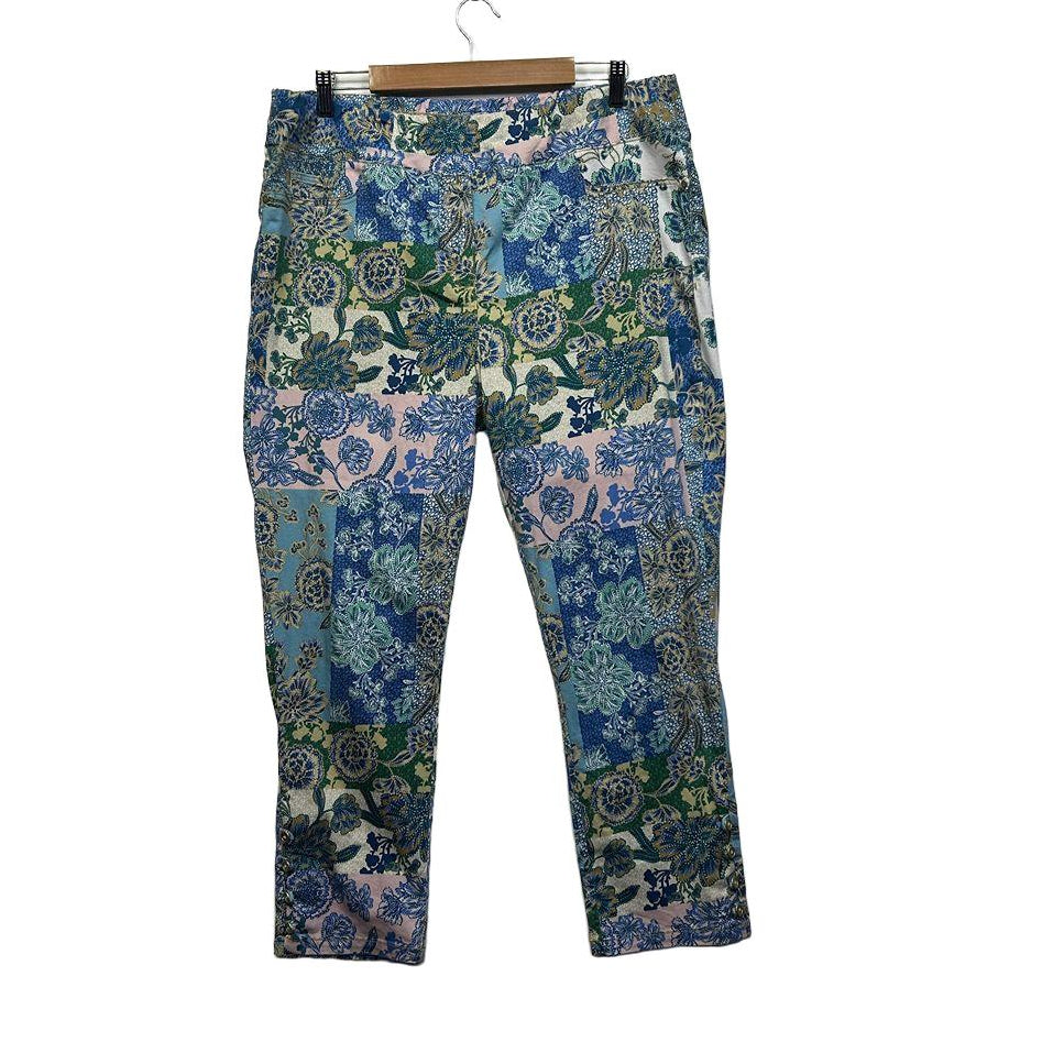 Blue Illusion Floral Jeans - Size 3L