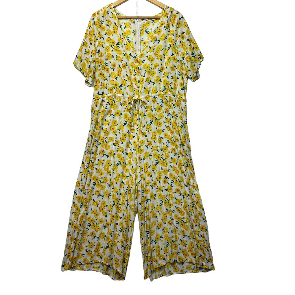 Boho Australia Yellow Sunflower Jumpsuit - Size L