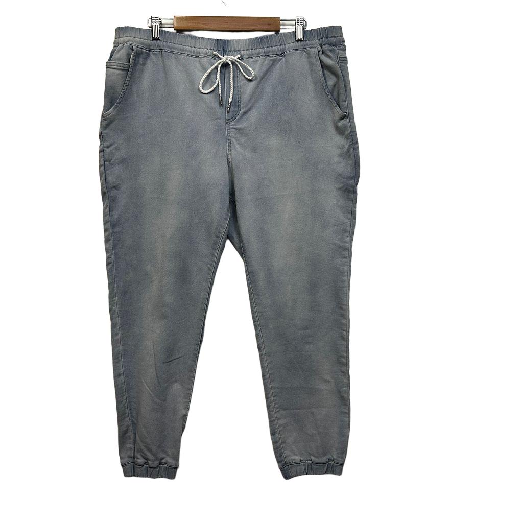 Breakers Light Blue Cotton Joggers - Size 18