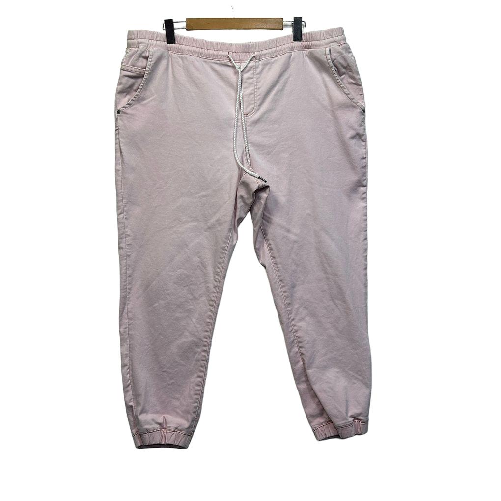 Breakers Pink Cotton Jogger Pants - Size 18