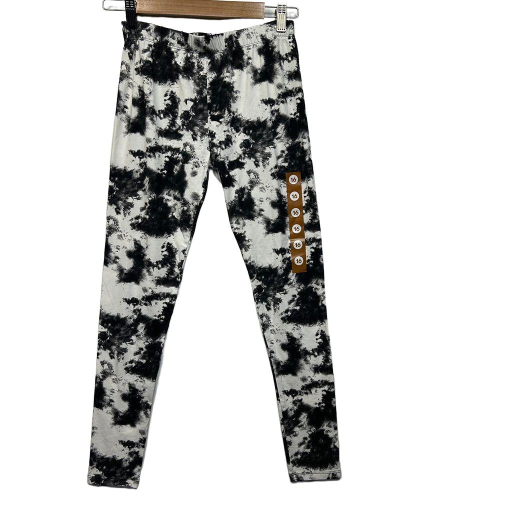 Brilliant Basics Black and White Cotton Leggings - Size 16