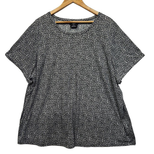CCX Black Leopard Top - Size 22/24/XXL