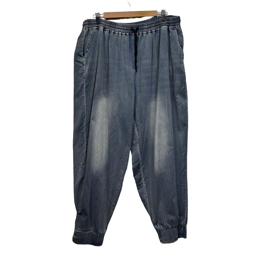 CCX City Chic Blue Plus Size Denim Joggers - Size S/16