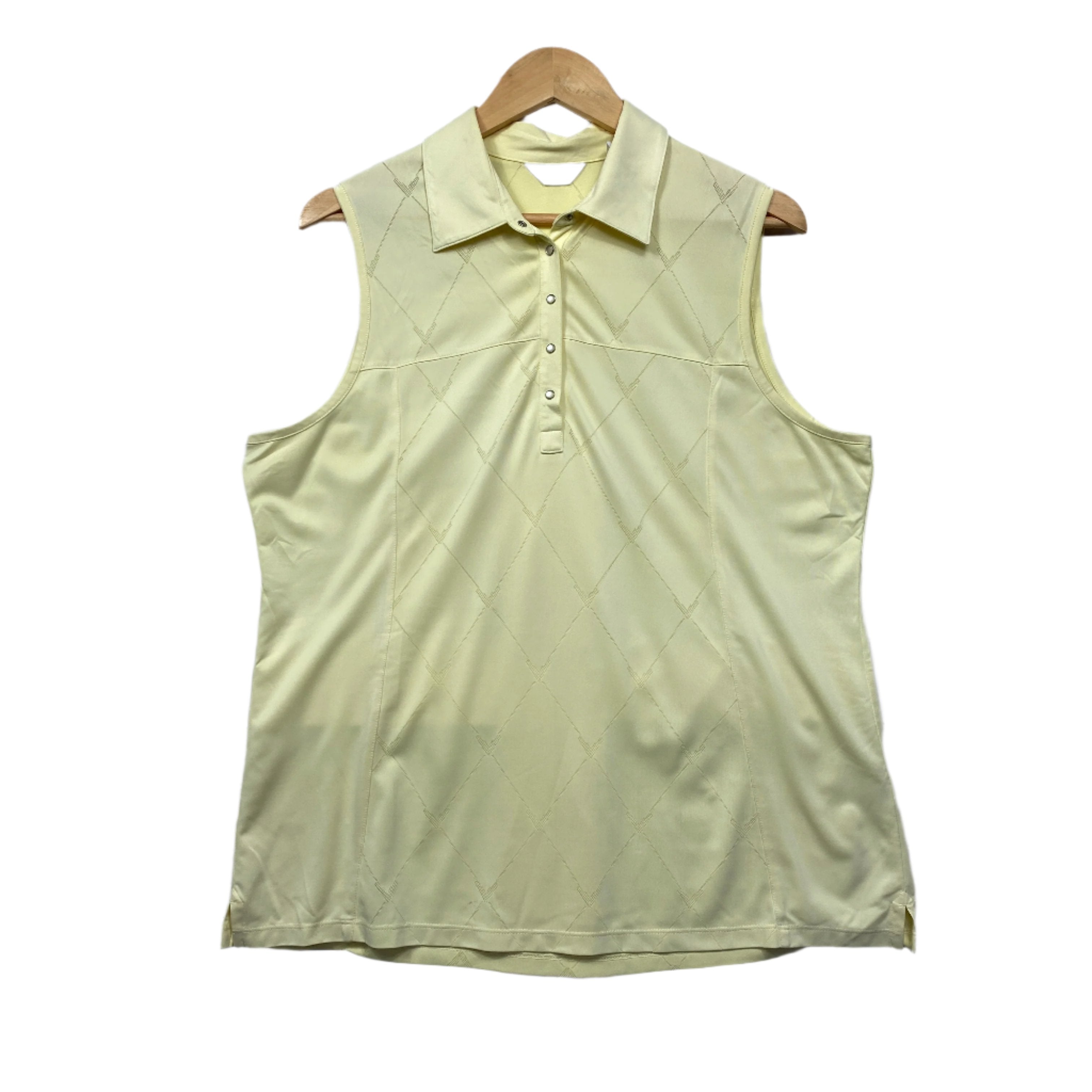 Callaway Golf Yellow Activewear Top - Size XL