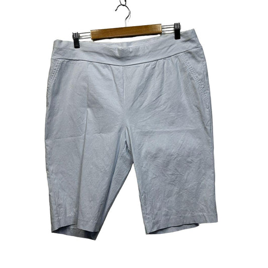 Capture White Pull On Shorts - Size 18