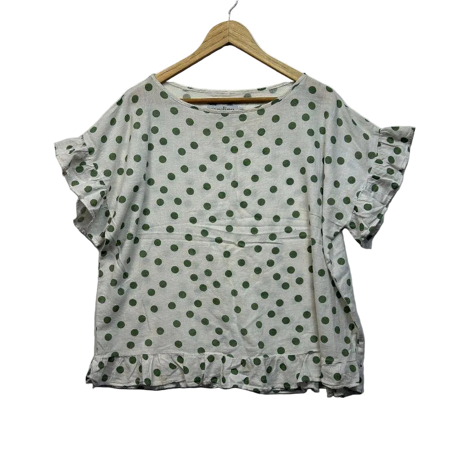 Carolina White Spot Cotton Top - Size M/L