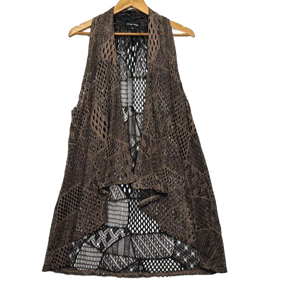 Caroline Morgan Brown Vest - Size 14