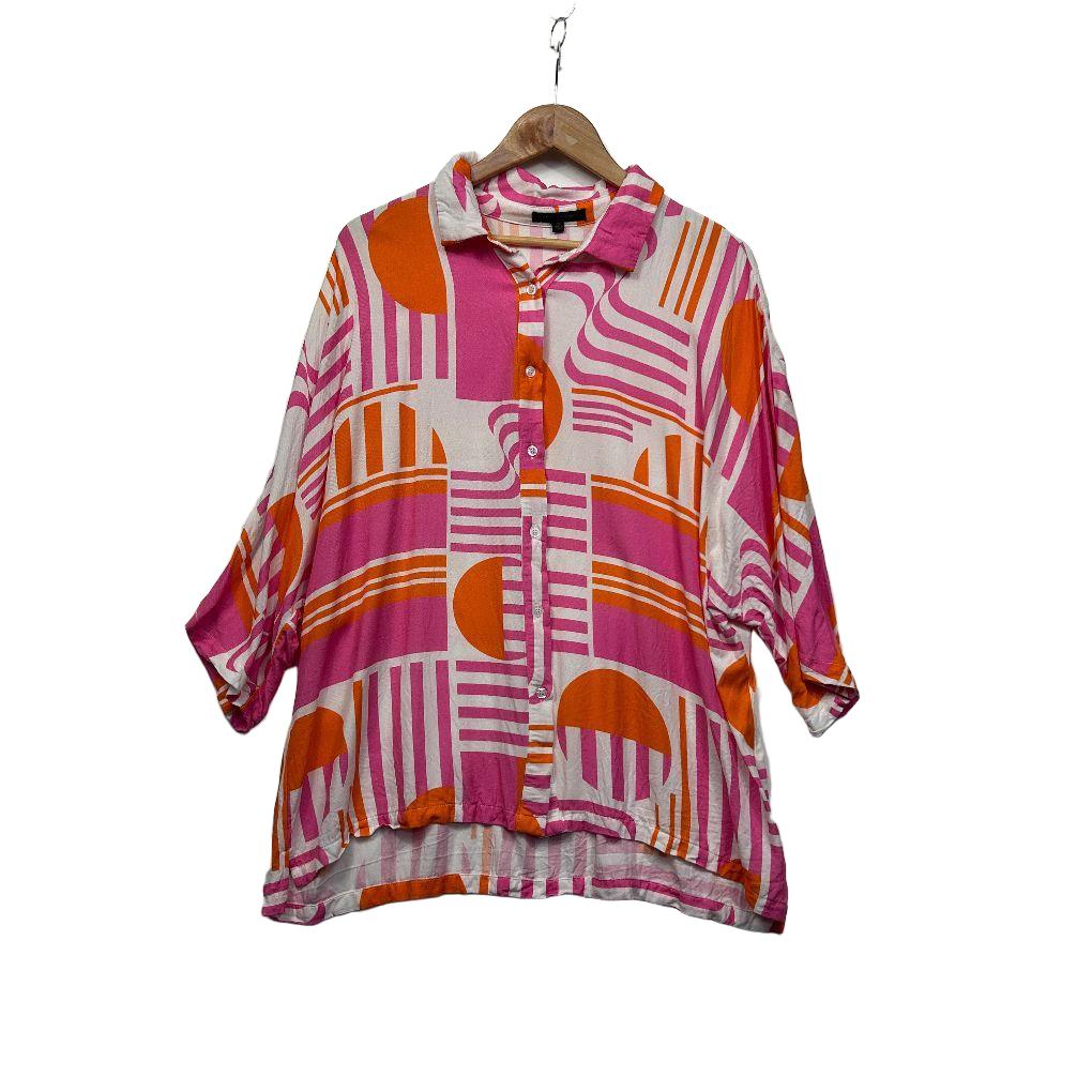 Caroline Morgan Multicoloured Shirt - Size 16